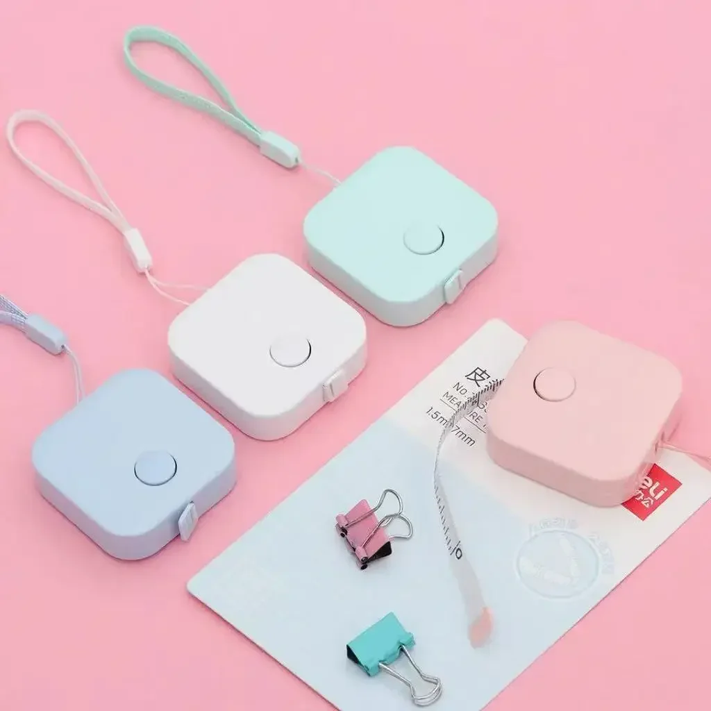 Body Jewelry Measurements - ตลับเมตรพลาสติก 1.5 ม./60 นิ้ว แบบพกพา ตลับเมตรแบบยืดหดได้