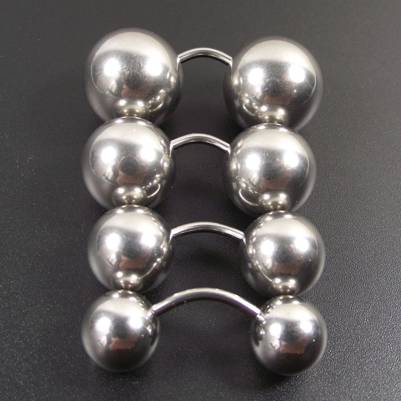 Nipple Bar Curved - SaYao บาร์สั้น Big Ball สแตนเลสสตีลตรง Barbell