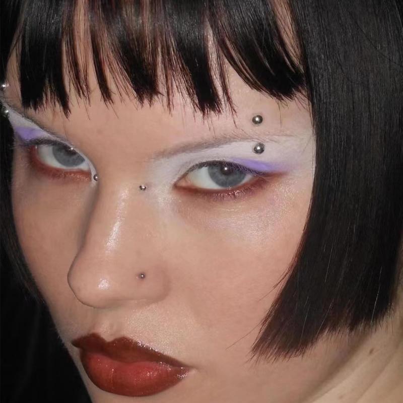 Body Jewelry Eyebrow - 321pcs ไม่เจาะ Lip Studs สติกเกอร์ SelfAdhesive