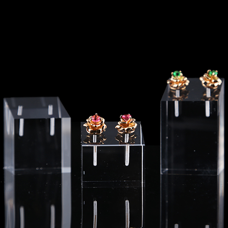 3Pcs ล้างอะคริลิคสแควร์ต่างหูผ - Body Jewelry Display บทวิจารณ์และราคา