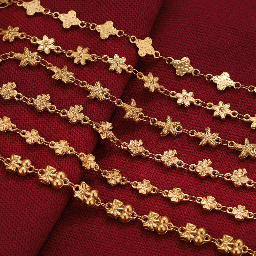 โซ่สแตนเลสสตีลรูปดาวดอกไม้ 1 เ - Body Jewelry Bulk บทวิจารณ์และราคา