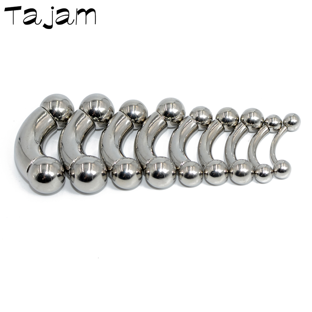 1PC สแตนเลสสตีลตรง Barbell แหว - Nipple Bar Curved บทวิจารณ์และราคา