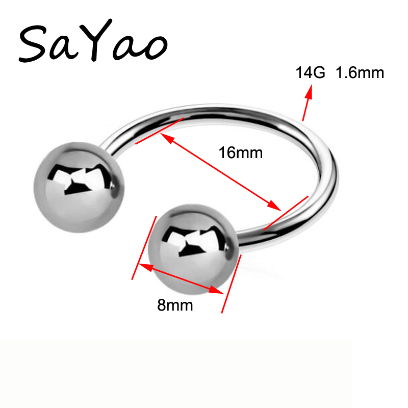 Big Ball สแตนเลส Barbell Horse - Nipple Bar Curved บทวิจารณ์และราคา