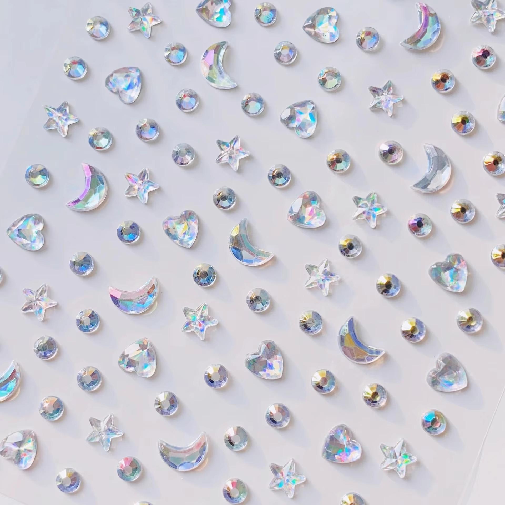 1/2 ชิ้น 3D สตาร์ มูน ฮาร์ท สต - Body Jewelry Eyebrow บทวิจารณ์และราคา