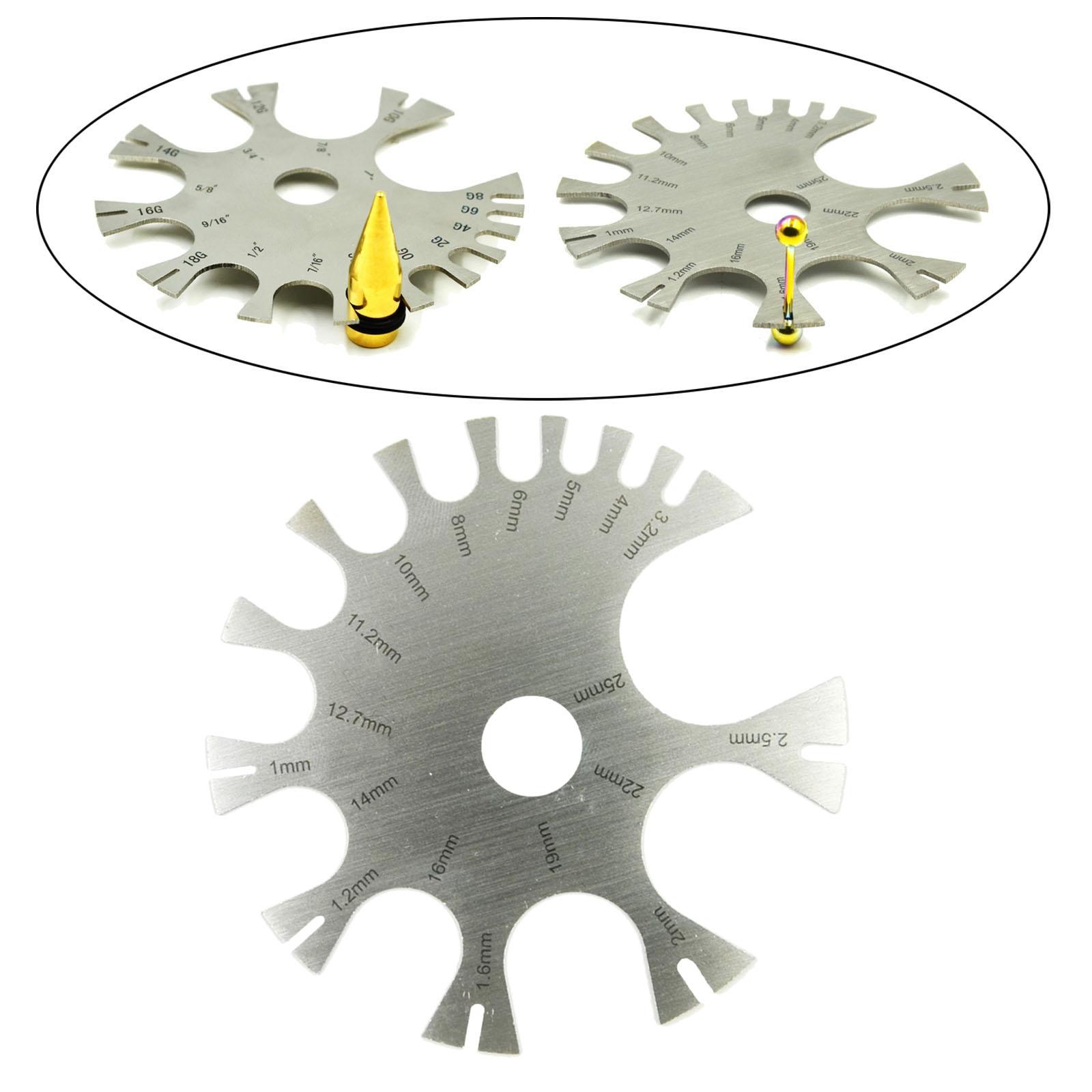เครื่องมือวัดขนาดเจาะร่างกายสำ - Body Jewelry Measurements บทวิจารณ์และราคา