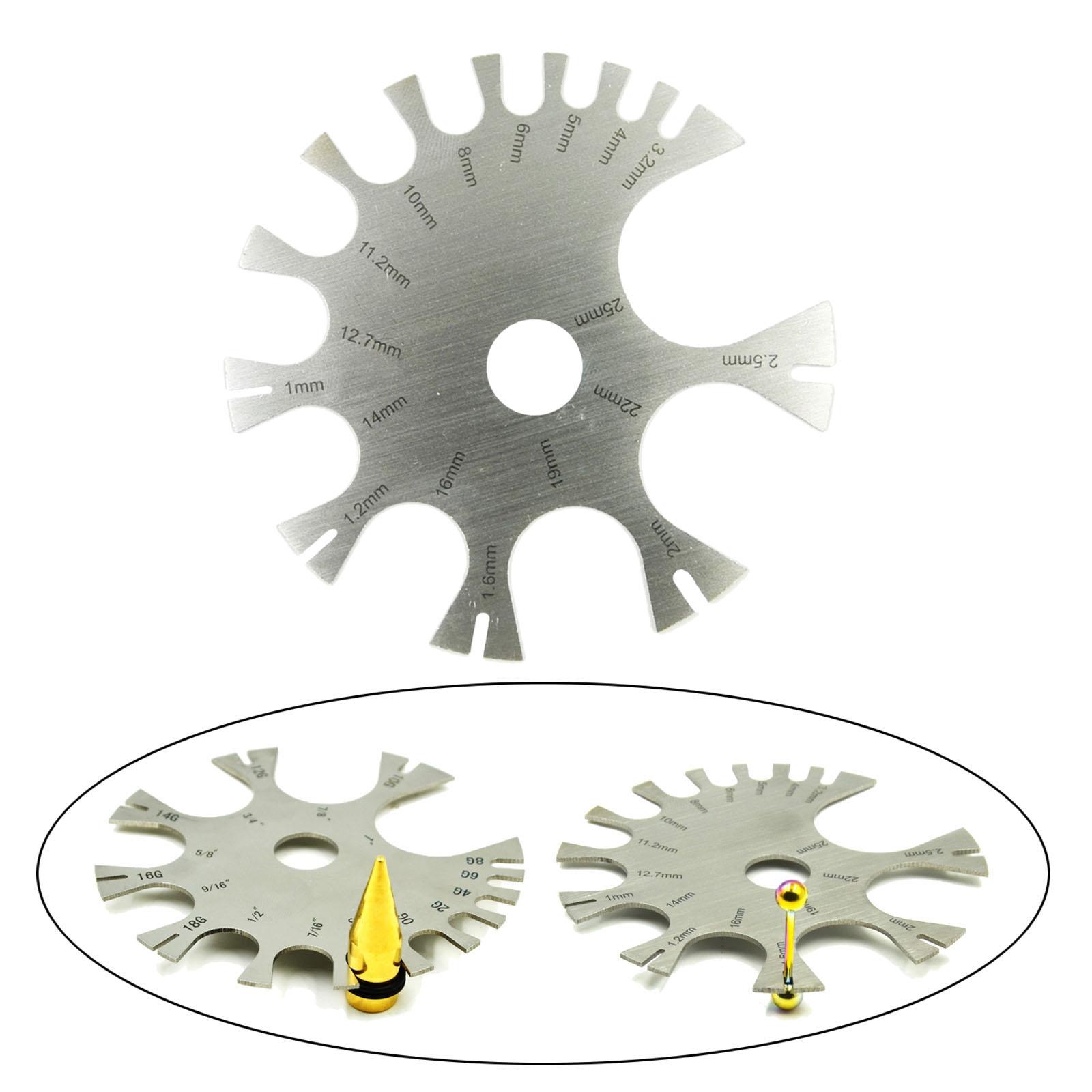 เครื่องมือวัดขนาดเจาะร่างกายสำ - Body Jewelry Measurements บทวิจารณ์และราคา
