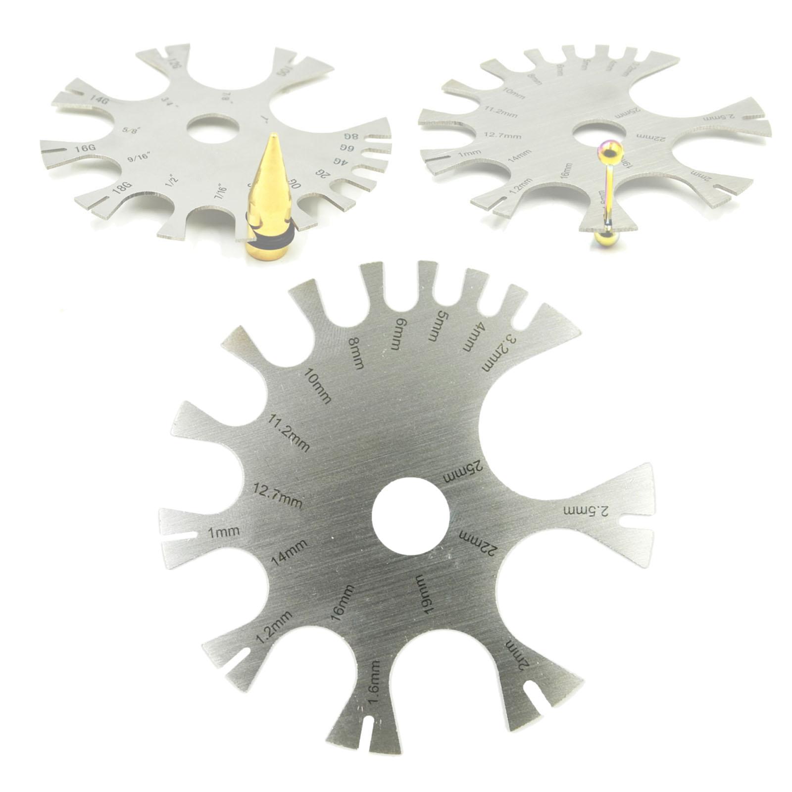 เครื่องมือวัดขนาดเจาะร่างกายสำ - Body Jewelry Measurements บทวิจารณ์และราคา