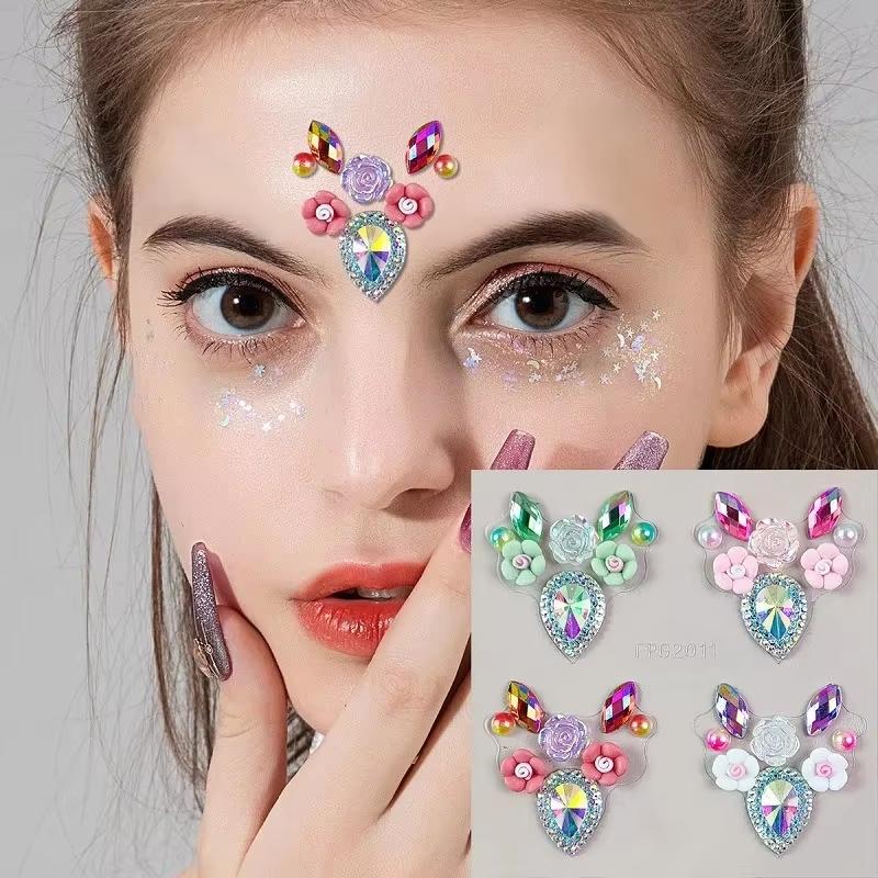 สติกเกอร์ติดหน้า 3 มิติ ประดับ - Body Jewelry Eyebrow บทวิจารณ์และราคา