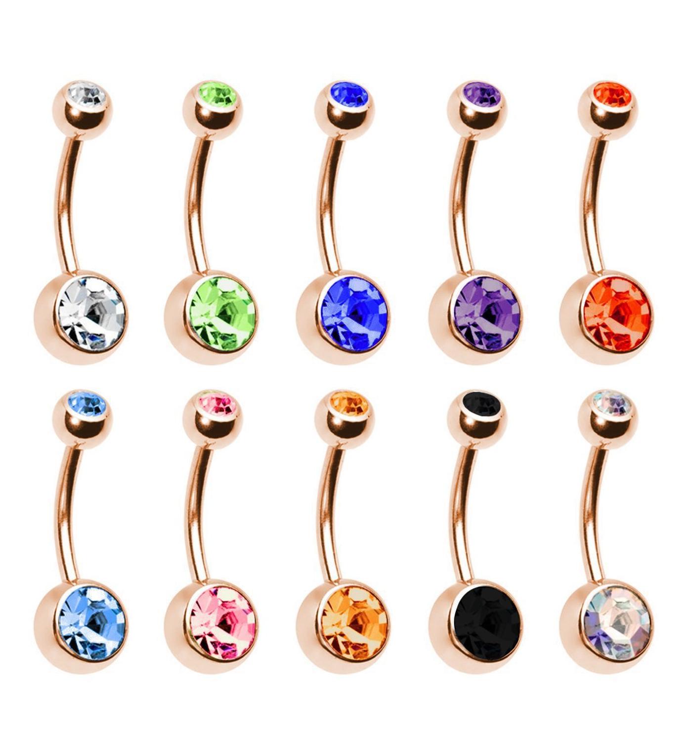 5/10/20 ชิ้นZircon 14G Belly P - Belly Bar Titanium บทวิจารณ์และราคา