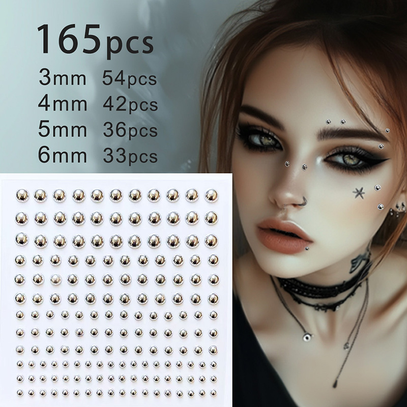 3D Face Eyes Party แต่งหน้า Ta - Body Jewelry Eyebrow บทวิจารณ์และราคา