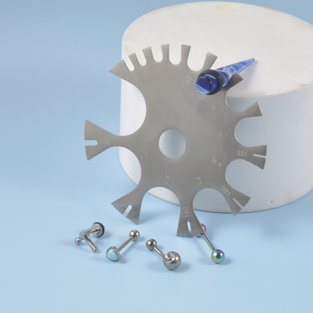 ไม้บรรทัดวัดเส้นผ่านศูนย์กลางล - Body Jewelry Measurements บทวิจารณ์และราคา