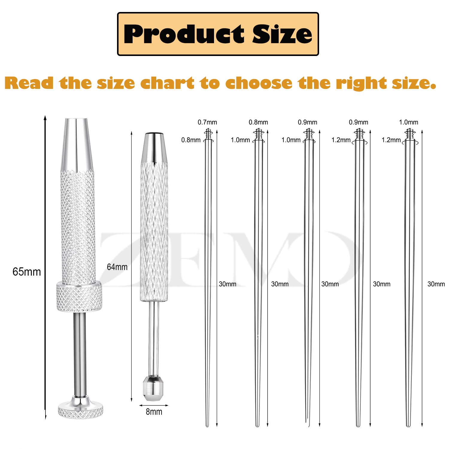 เครื่องมือจับลูกบอลเจาะ ZEMO 1 - Body Jewelry Measurements บทวิจารณ์และราคา