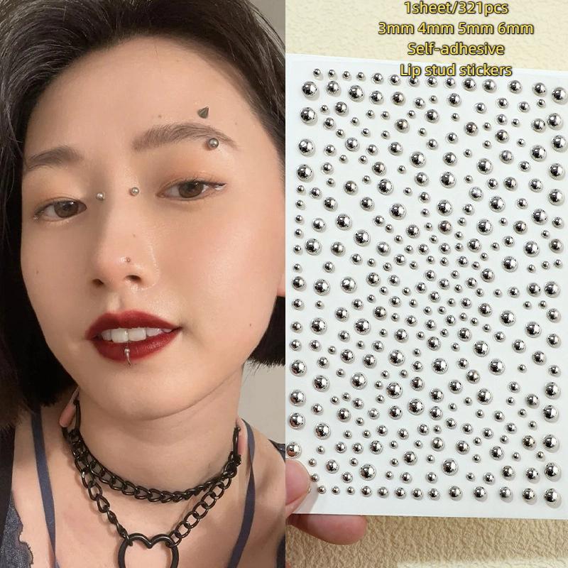 321pcs ไม่เจาะ Lip Studs สติกเ - Body Jewelry Eyebrow บทวิจารณ์และราคา