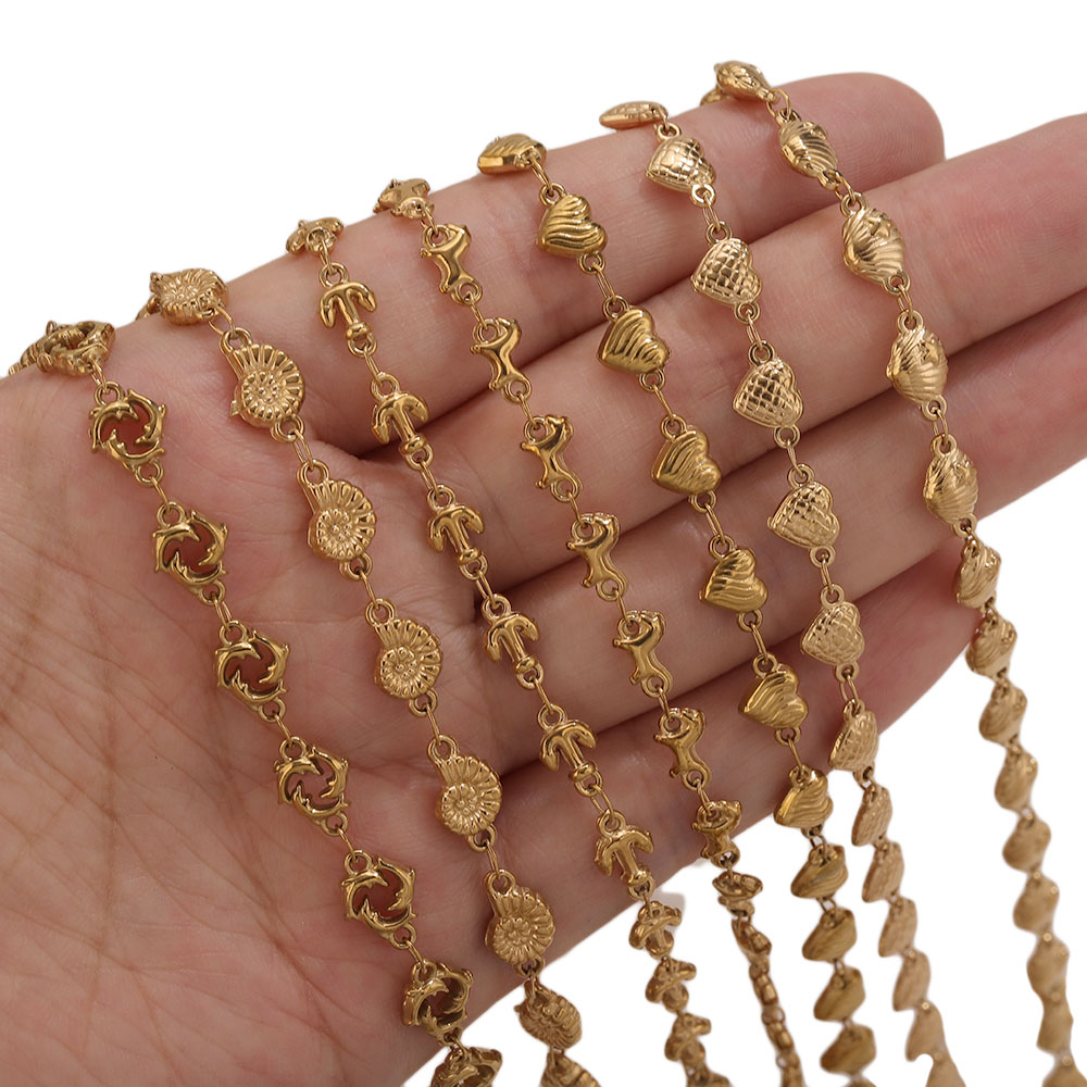 โซ่สแตนเลสเคลือบทอง PVD 1M ลาย - Body Jewelry Bulk บทวิจารณ์และราคา