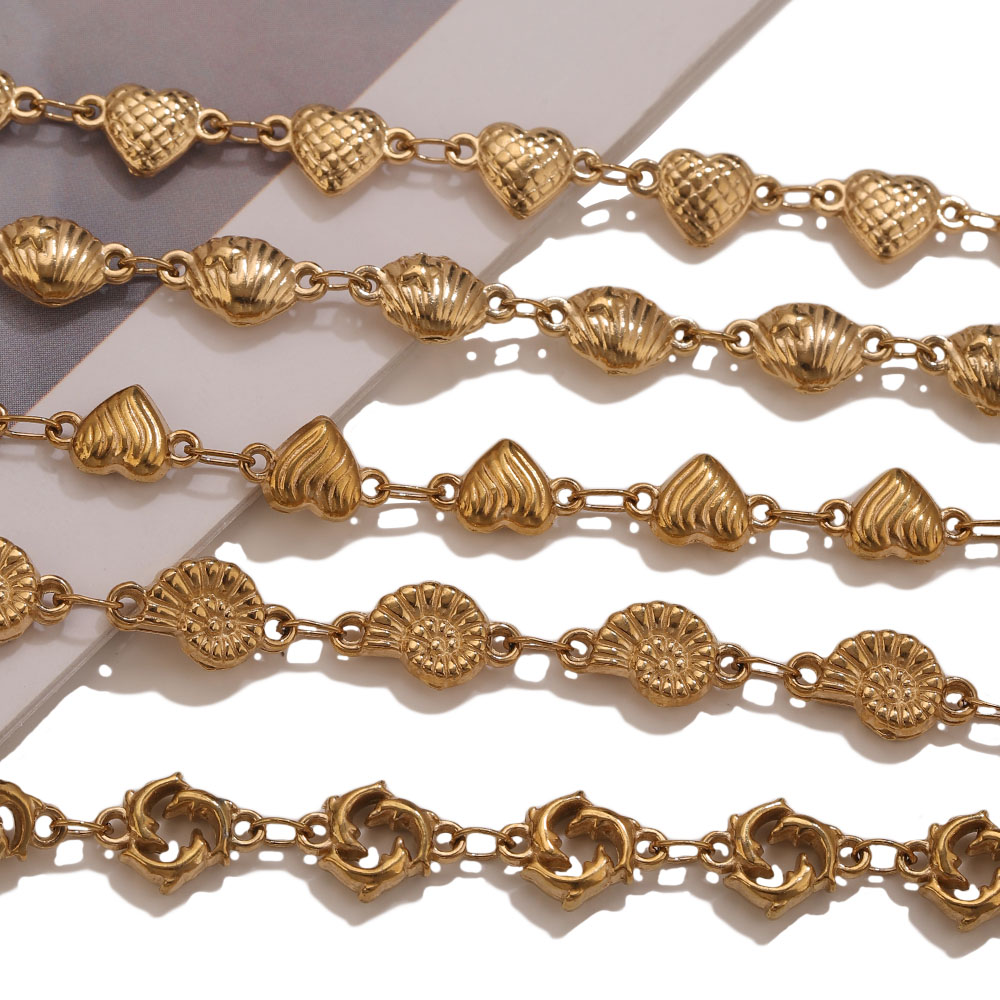 โซ่สแตนเลสเคลือบทอง PVD 1M ลาย - Body Jewelry Bulk บทวิจารณ์และราคา