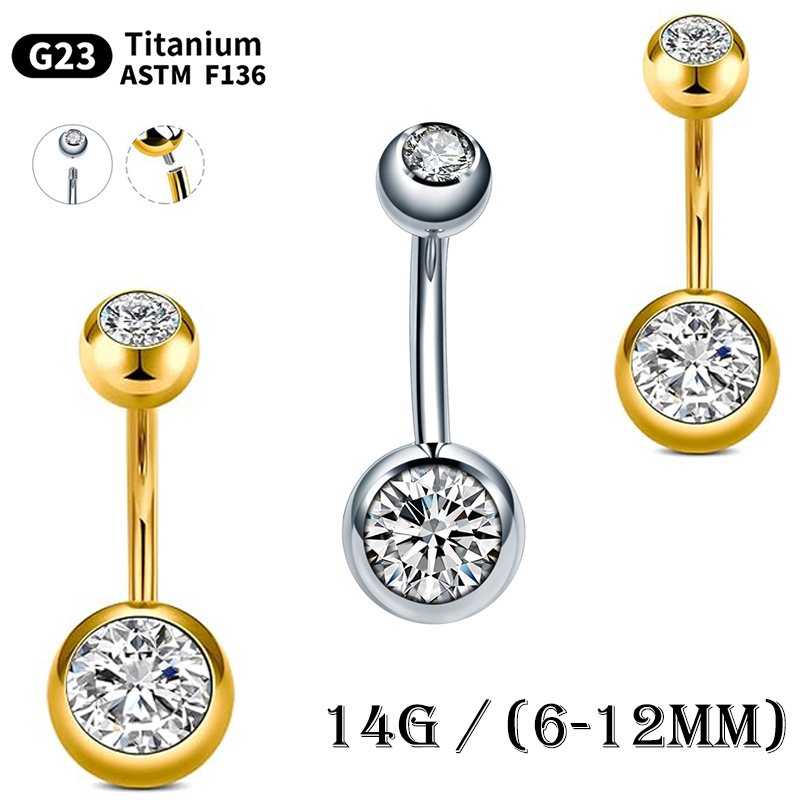 10 ชิ้น/ล็อต G23 ไทเทเนียม Bel - Belly Bar Titanium บทวิจารณ์และราคา