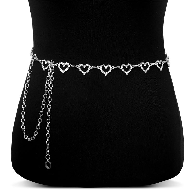 เข็มขัดคาดเอวรูปหัวใจประดับเพช - Body Jewelry Bulk บทวิจารณ์และราคา