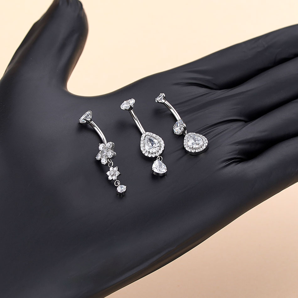 จิวสะดือไทเทเนียม G23 แบบห้อยป - Belly Bar Titanium บทวิจารณ์และราคา