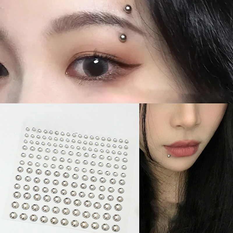 สติกเกอร์เพชรติดจมูกปลอม แบบติ - Body Jewelry Eyebrow บทวิจารณ์และราคา