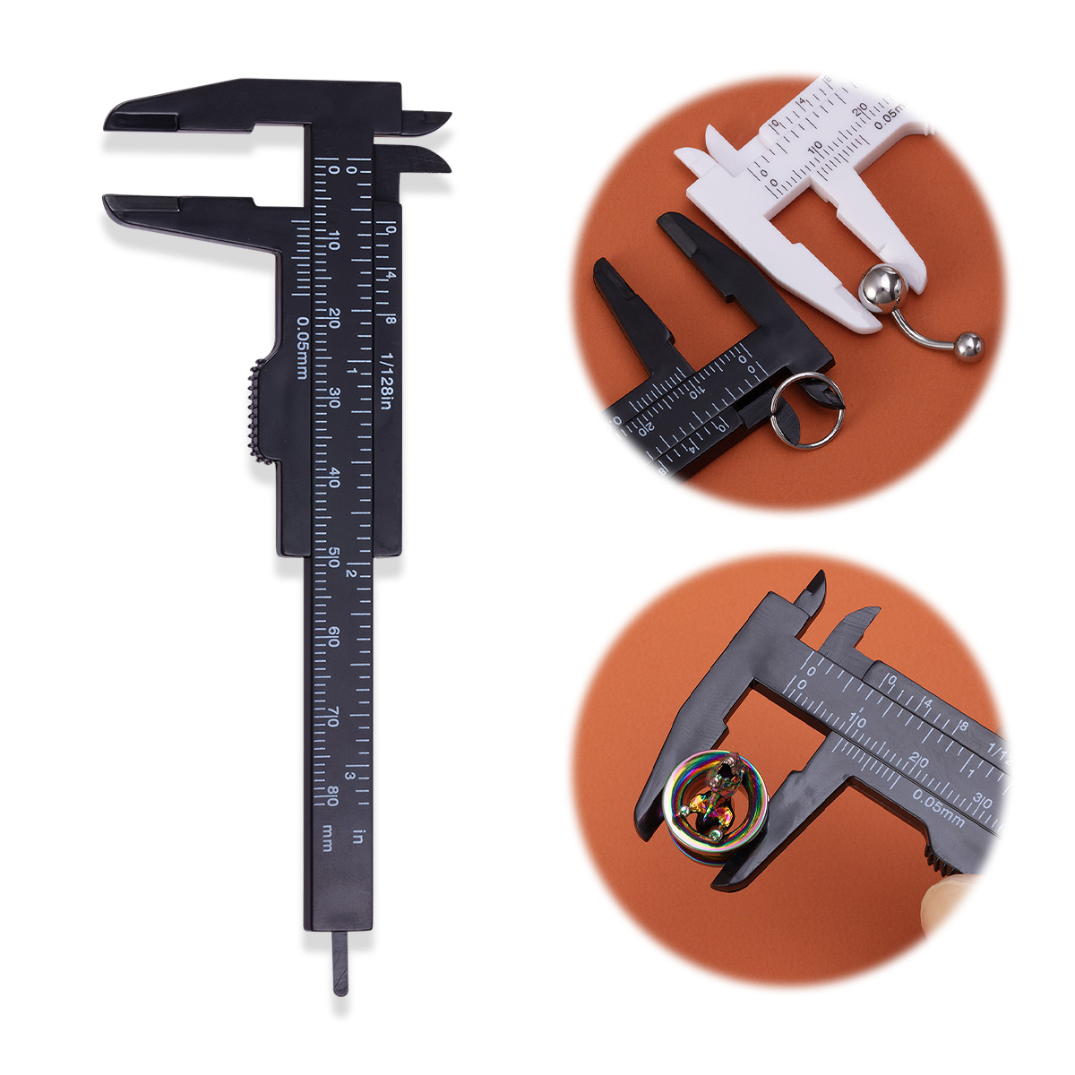 0-80มม. ไม้บรรทัดเวอร์เนียคาลิ - Body Jewelry Measurements บทวิจารณ์และราคา