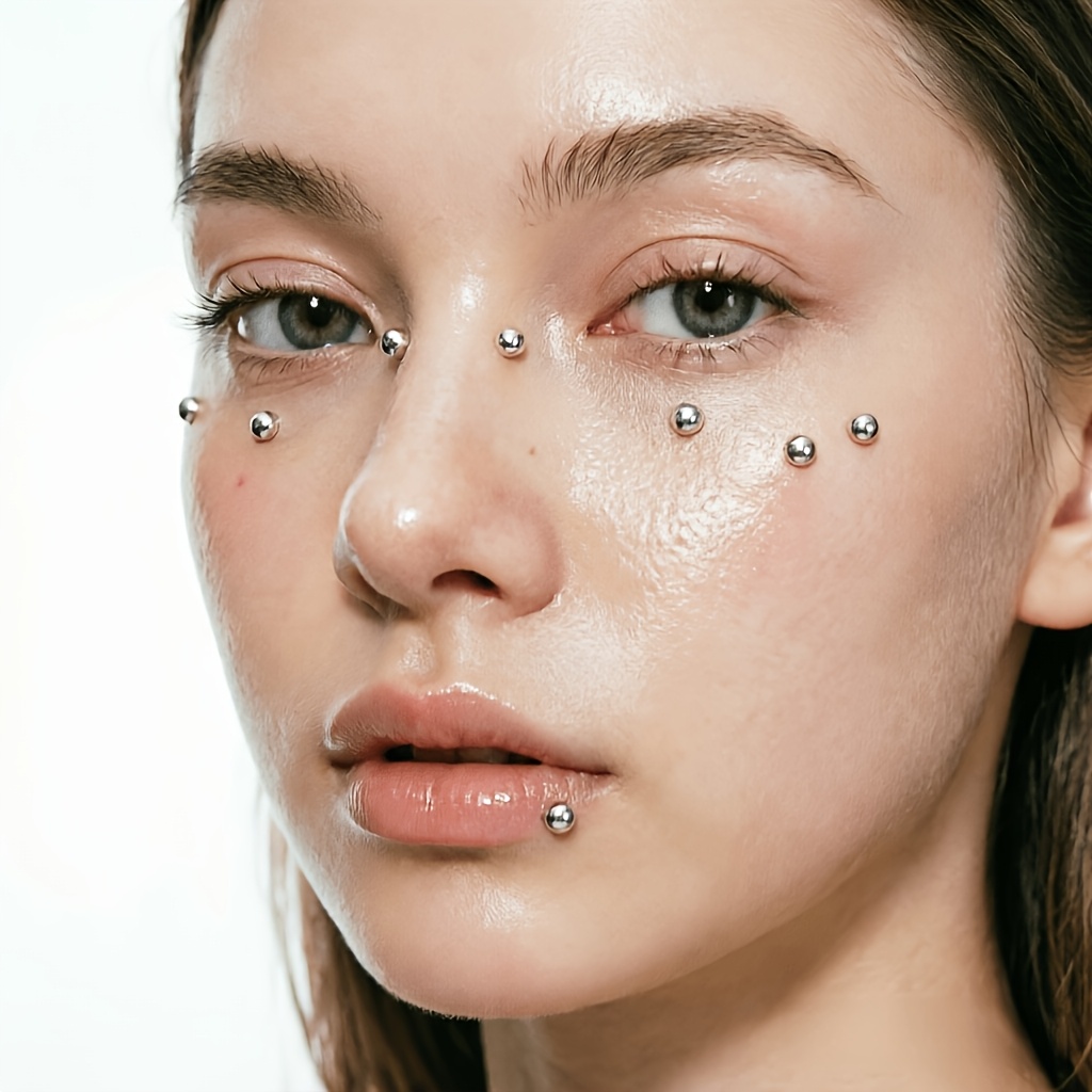 ชุดอุปกรณ์เจาะปลอมแบบไม่ต้องเจ - Body Jewelry Eyebrow บทวิจารณ์และราคา