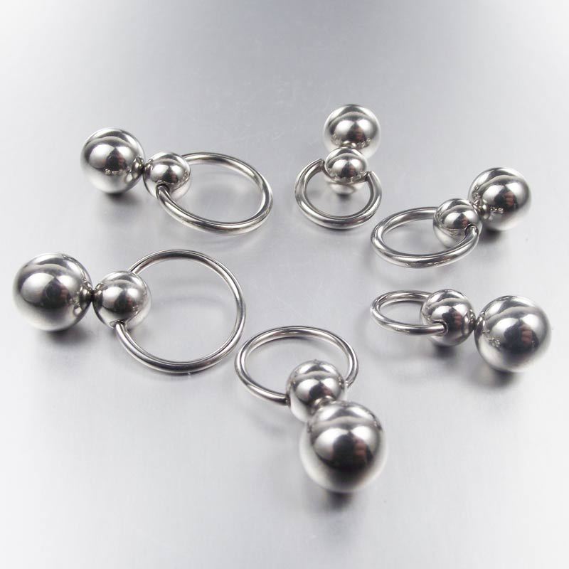 สแตนเลสสตีล Double Ball Cucurb - Nipple Bar Curved บทวิจารณ์และราคา